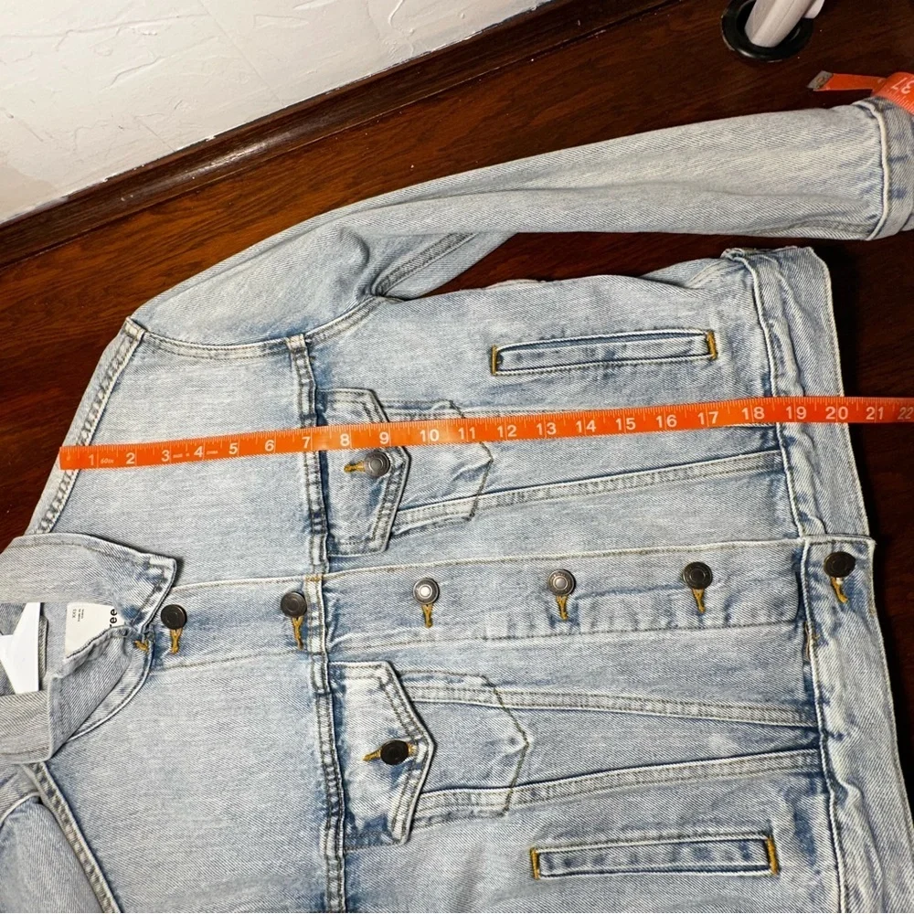 Wilfred Free Acid Wash Trucker Style Denim Jacket XXS Like New